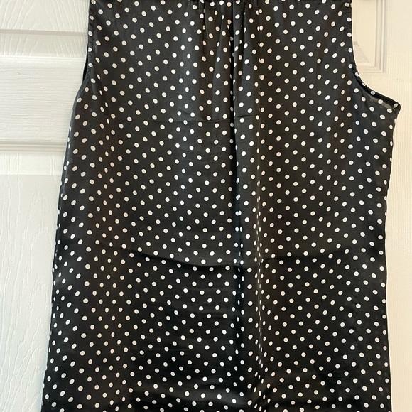 Ruby Ribbon black/white polka dot women’s sleeveless top in excellent condition - Picture 8 of 8